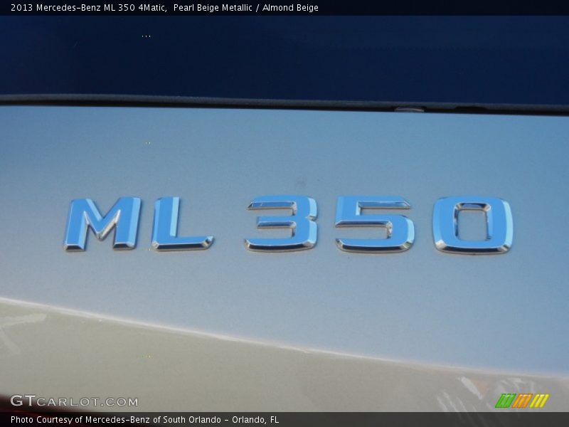 Pearl Beige Metallic / Almond Beige 2013 Mercedes-Benz ML 350 4Matic