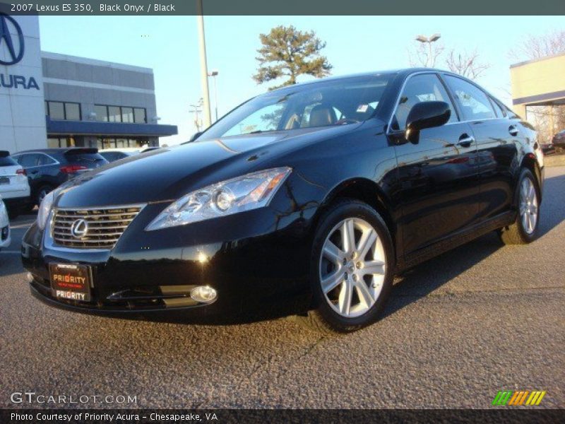 Black Onyx / Black 2007 Lexus ES 350