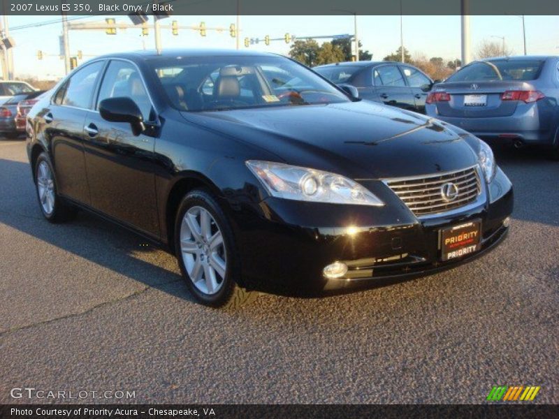 Black Onyx / Black 2007 Lexus ES 350