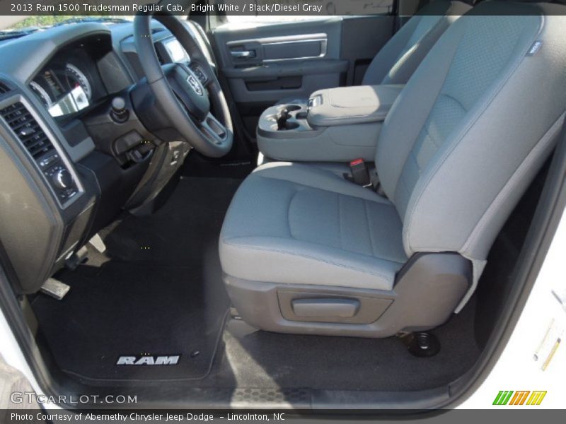  2013 1500 Tradesman Regular Cab Black/Diesel Gray Interior
