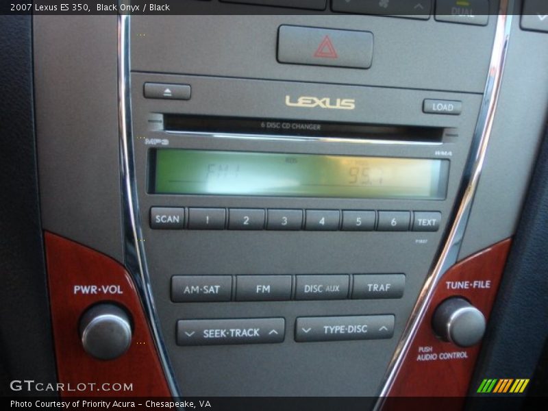 Black Onyx / Black 2007 Lexus ES 350