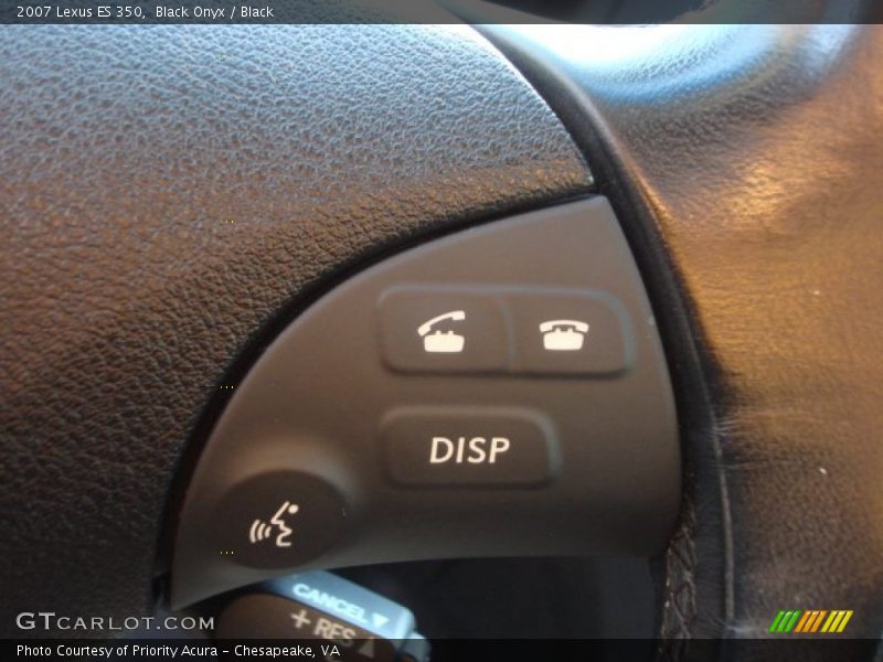 Black Onyx / Black 2007 Lexus ES 350