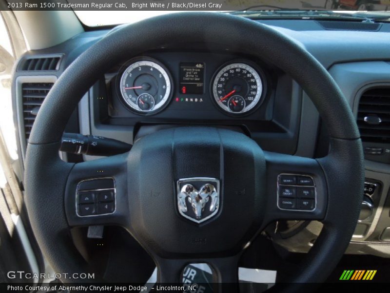 Bright White / Black/Diesel Gray 2013 Ram 1500 Tradesman Regular Cab