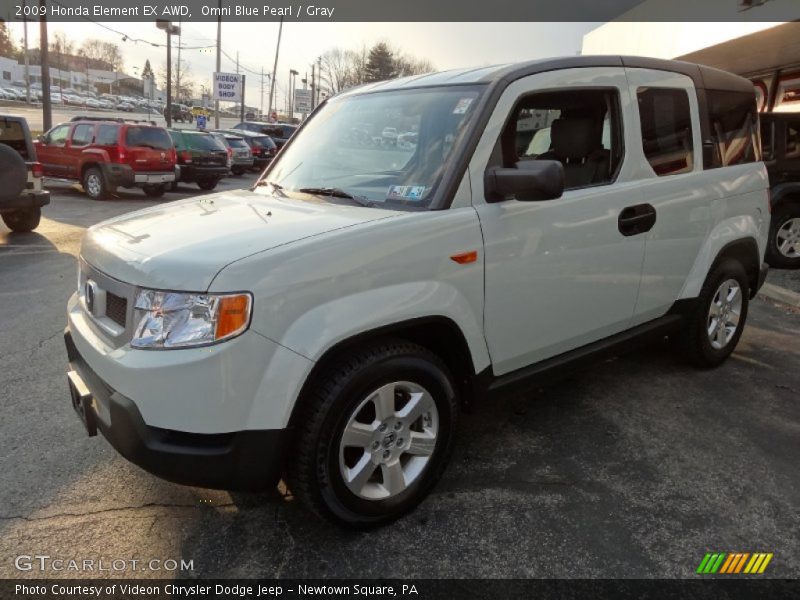 Omni Blue Pearl / Gray 2009 Honda Element EX AWD