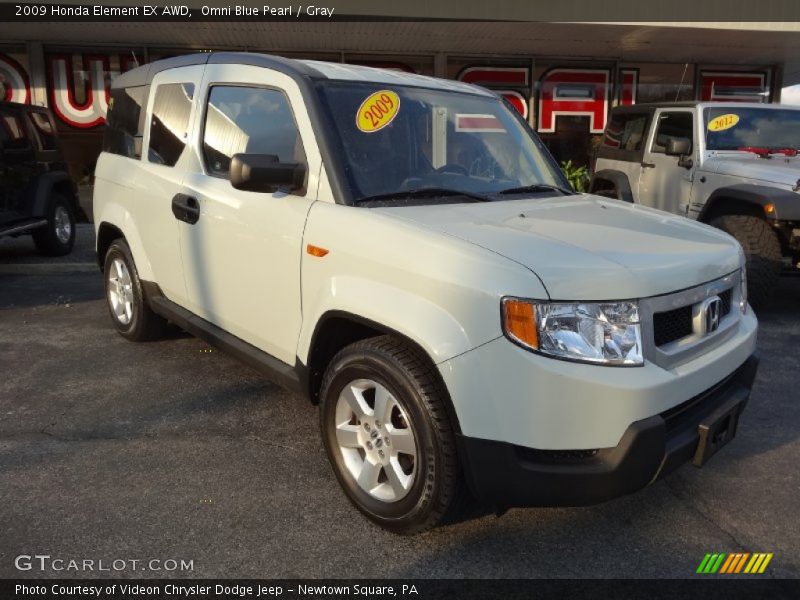 Omni Blue Pearl / Gray 2009 Honda Element EX AWD