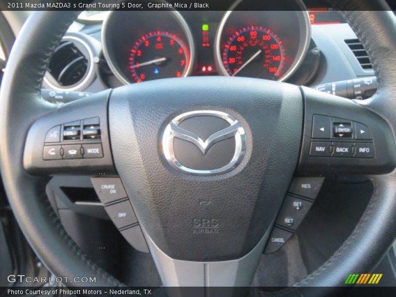 Graphite Mica / Black 2011 Mazda MAZDA3 s Grand Touring 5 Door