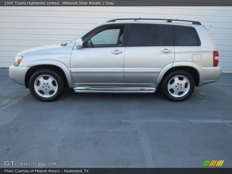 Millenium Silver Metallic / Gray 2005 Toyota Highlander Limited