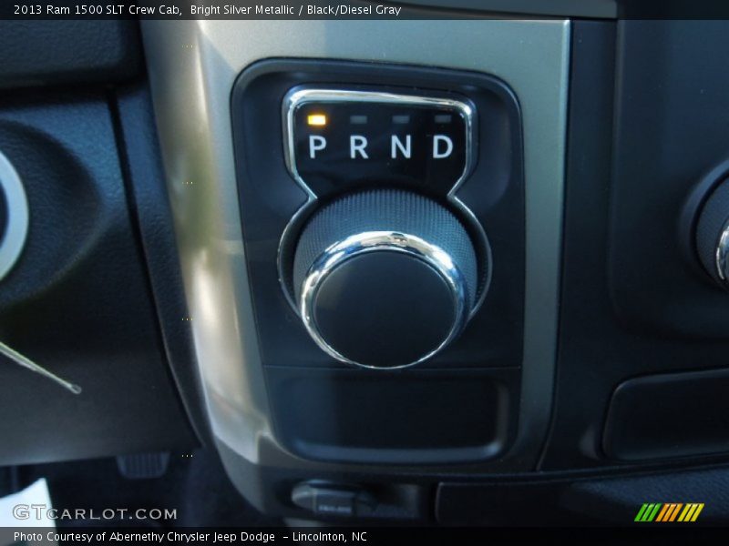 Bright Silver Metallic / Black/Diesel Gray 2013 Ram 1500 SLT Crew Cab