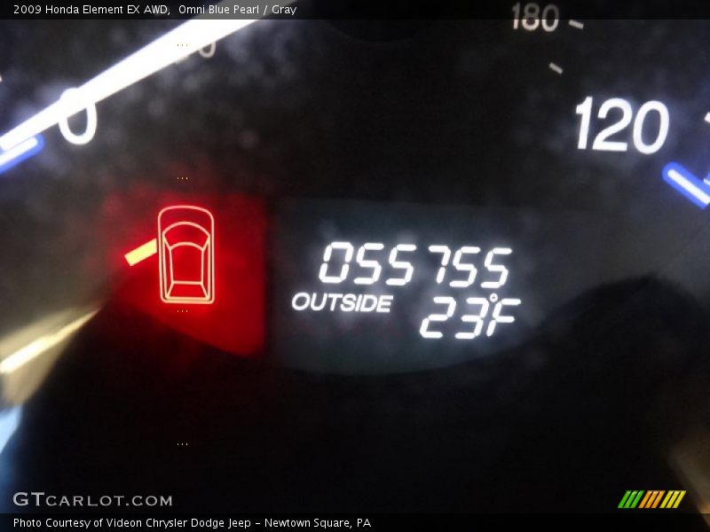Omni Blue Pearl / Gray 2009 Honda Element EX AWD