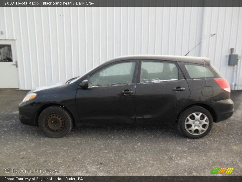 Black Sand Pearl / Dark Gray 2003 Toyota Matrix