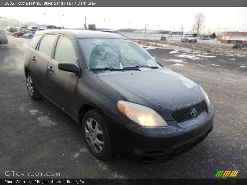 Black Sand Pearl / Dark Gray 2003 Toyota Matrix