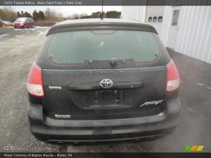 Black Sand Pearl / Dark Gray 2003 Toyota Matrix