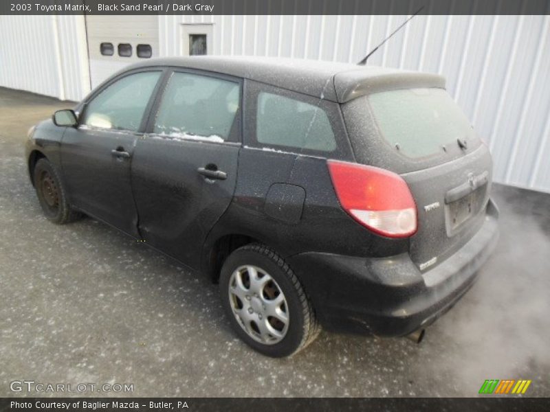 Black Sand Pearl / Dark Gray 2003 Toyota Matrix