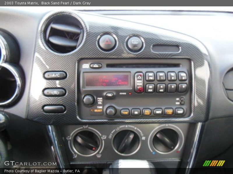 Black Sand Pearl / Dark Gray 2003 Toyota Matrix
