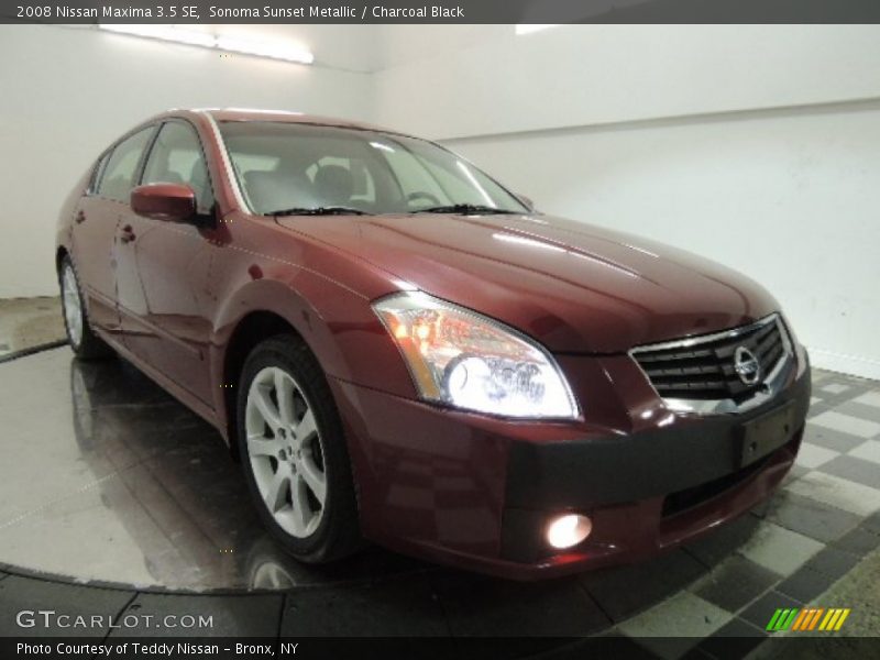 Sonoma Sunset Metallic / Charcoal Black 2008 Nissan Maxima 3.5 SE