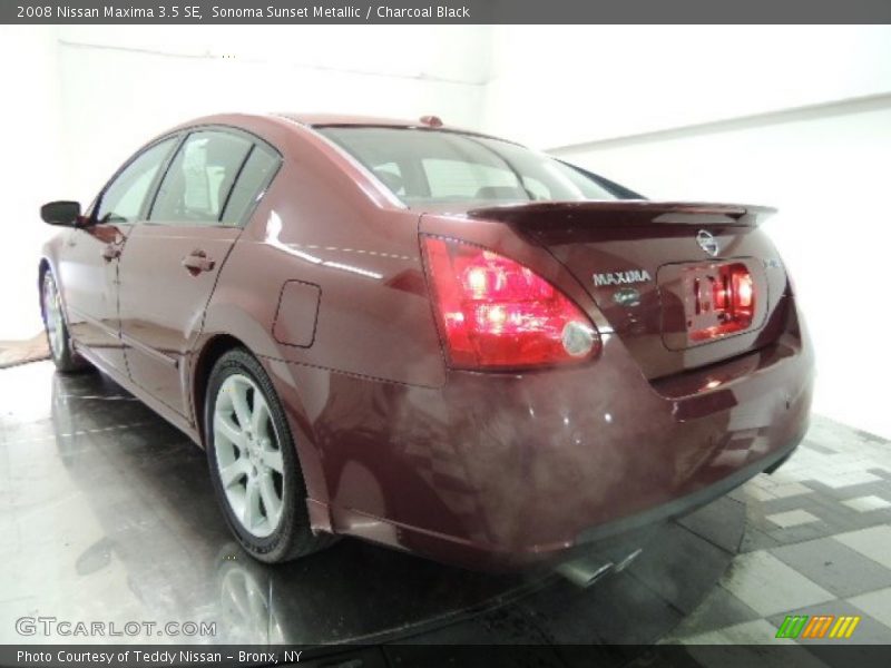 Sonoma Sunset Metallic / Charcoal Black 2008 Nissan Maxima 3.5 SE