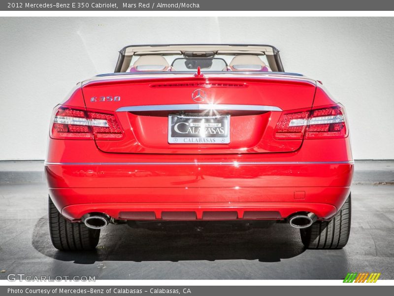Mars Red / Almond/Mocha 2012 Mercedes-Benz E 350 Cabriolet