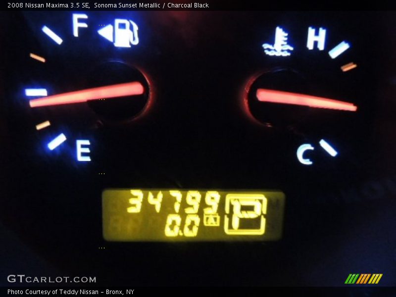 Sonoma Sunset Metallic / Charcoal Black 2008 Nissan Maxima 3.5 SE
