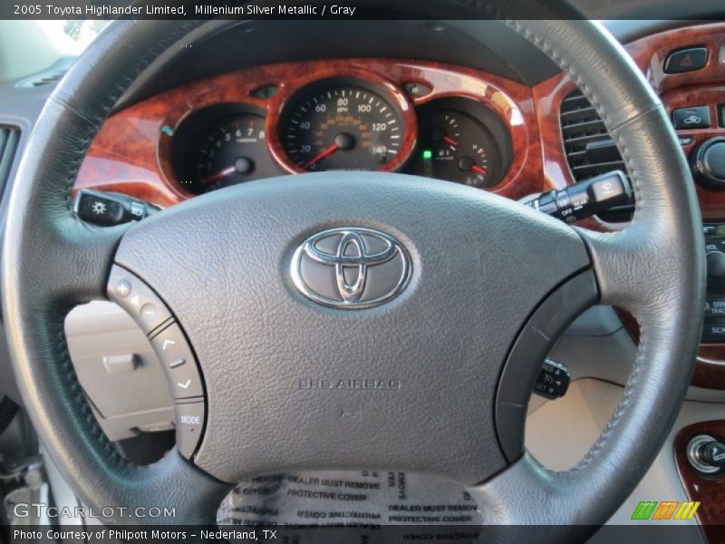 Millenium Silver Metallic / Gray 2005 Toyota Highlander Limited