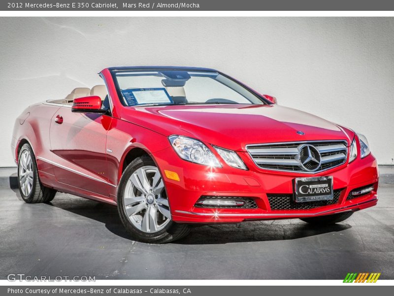 Mars Red / Almond/Mocha 2012 Mercedes-Benz E 350 Cabriolet