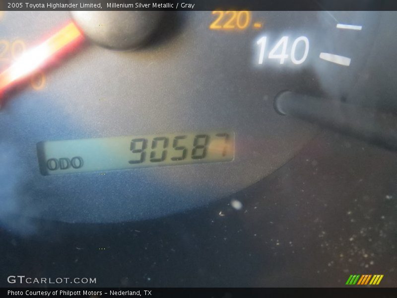 Millenium Silver Metallic / Gray 2005 Toyota Highlander Limited