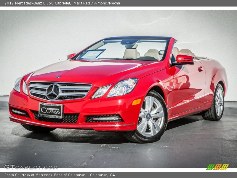 Mars Red / Almond/Mocha 2012 Mercedes-Benz E 350 Cabriolet
