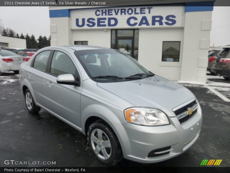 Ice Silver Metallic / Charcoal 2011 Chevrolet Aveo LT Sedan