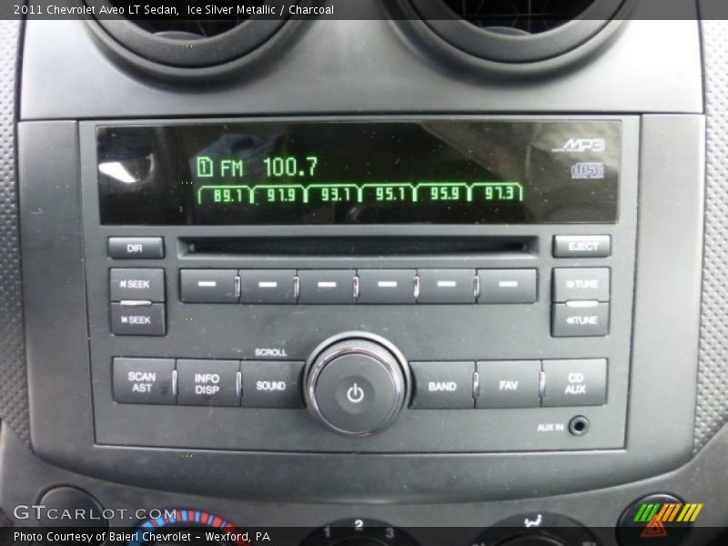 Ice Silver Metallic / Charcoal 2011 Chevrolet Aveo LT Sedan