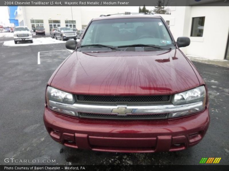 Majestic Red Metallic / Medium Pewter 2004 Chevrolet TrailBlazer LS 4x4