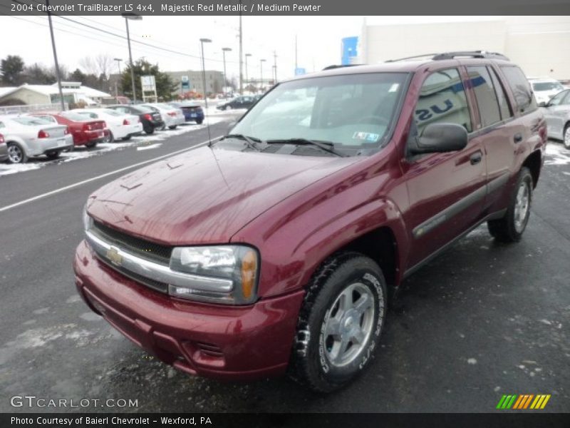 Majestic Red Metallic / Medium Pewter 2004 Chevrolet TrailBlazer LS 4x4