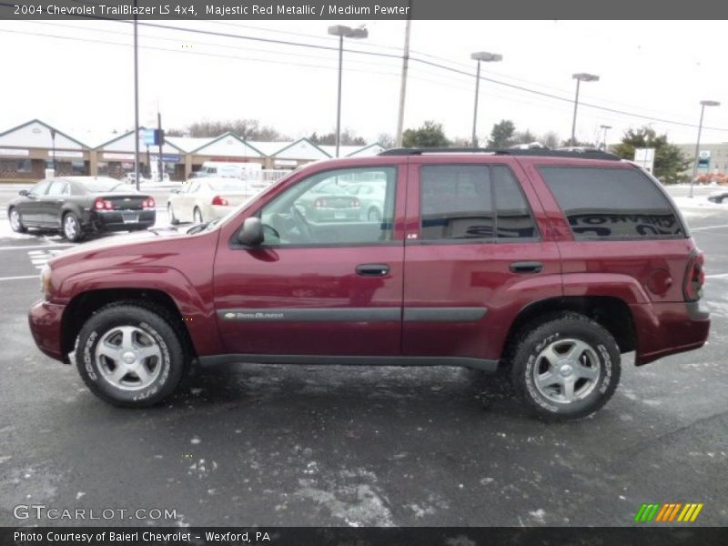 Majestic Red Metallic / Medium Pewter 2004 Chevrolet TrailBlazer LS 4x4