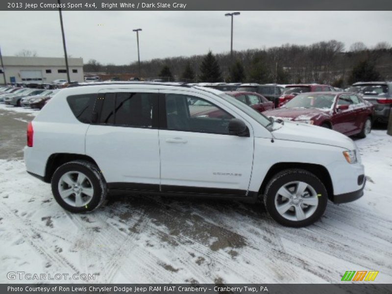 Bright White / Dark Slate Gray 2013 Jeep Compass Sport 4x4