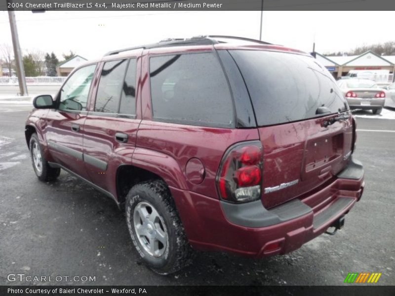 Majestic Red Metallic / Medium Pewter 2004 Chevrolet TrailBlazer LS 4x4