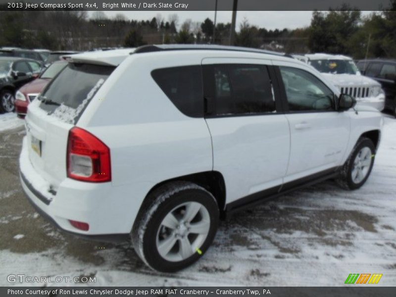 Bright White / Dark Slate Gray 2013 Jeep Compass Sport 4x4