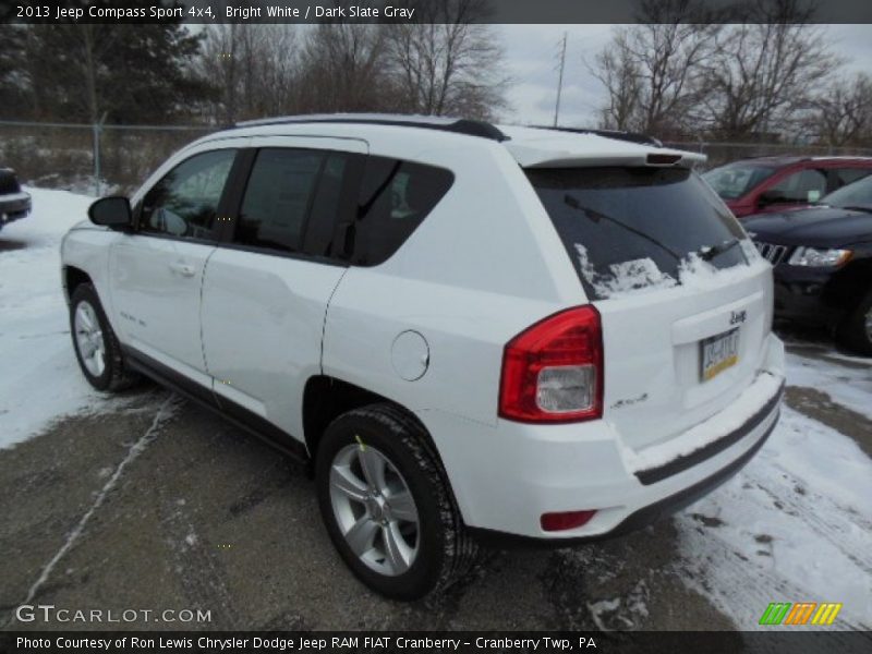 Bright White / Dark Slate Gray 2013 Jeep Compass Sport 4x4