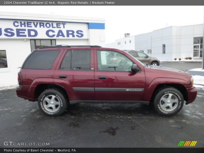 Majestic Red Metallic / Medium Pewter 2004 Chevrolet TrailBlazer LS 4x4