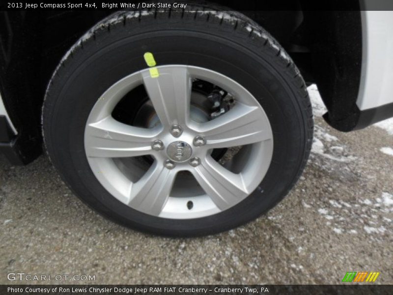 Bright White / Dark Slate Gray 2013 Jeep Compass Sport 4x4