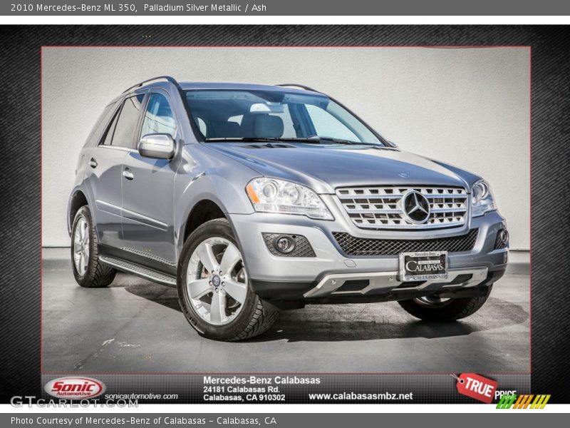 Palladium Silver Metallic / Ash 2010 Mercedes-Benz ML 350