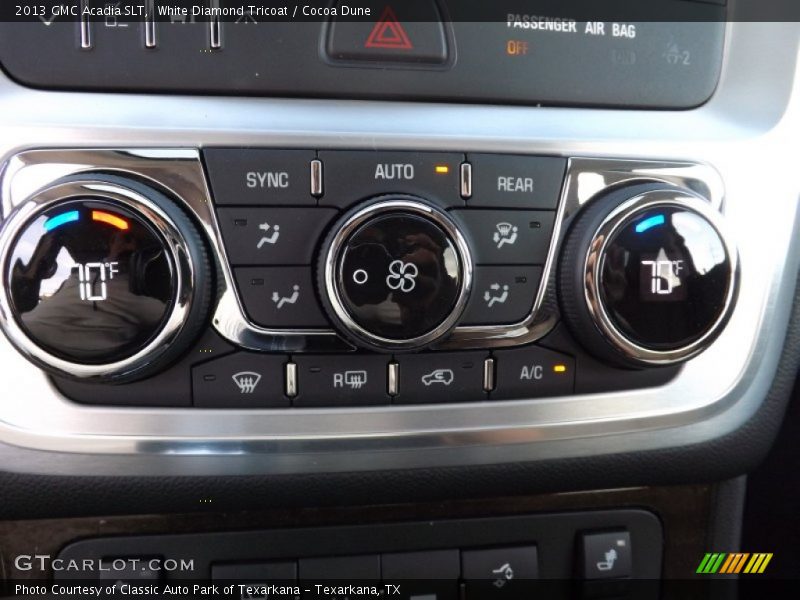 Controls of 2013 Acadia SLT