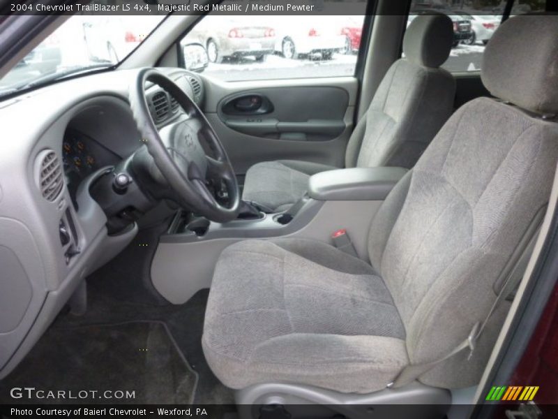 Majestic Red Metallic / Medium Pewter 2004 Chevrolet TrailBlazer LS 4x4