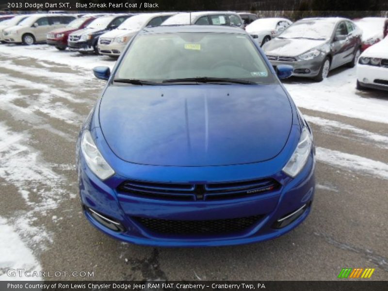Blue Streak Pearl Coat / Black 2013 Dodge Dart SXT