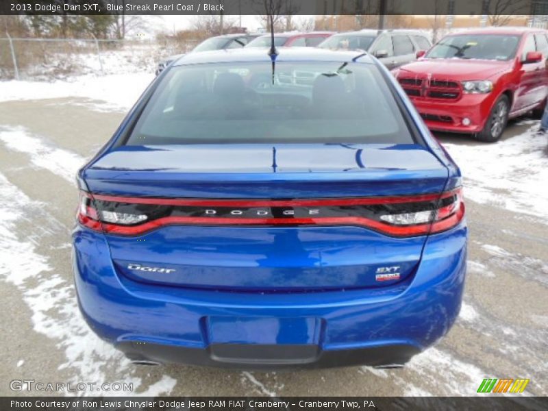 Blue Streak Pearl Coat / Black 2013 Dodge Dart SXT