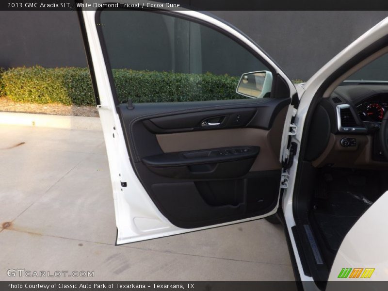 White Diamond Tricoat / Cocoa Dune 2013 GMC Acadia SLT