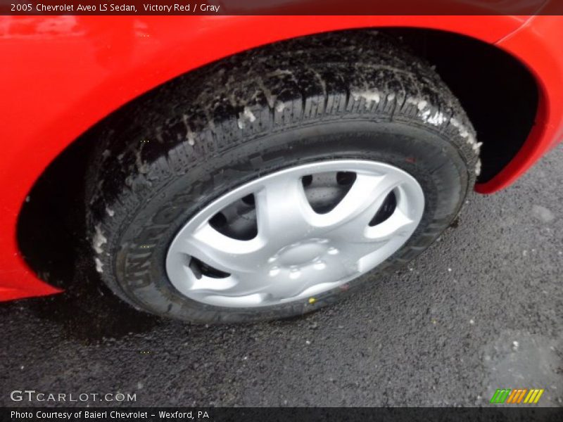 Victory Red / Gray 2005 Chevrolet Aveo LS Sedan