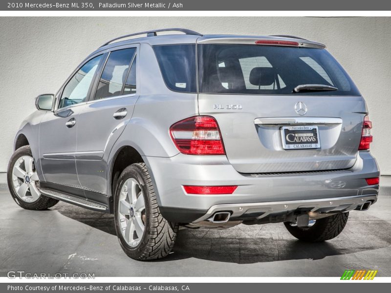 Palladium Silver Metallic / Ash 2010 Mercedes-Benz ML 350