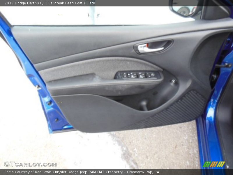 Blue Streak Pearl Coat / Black 2013 Dodge Dart SXT