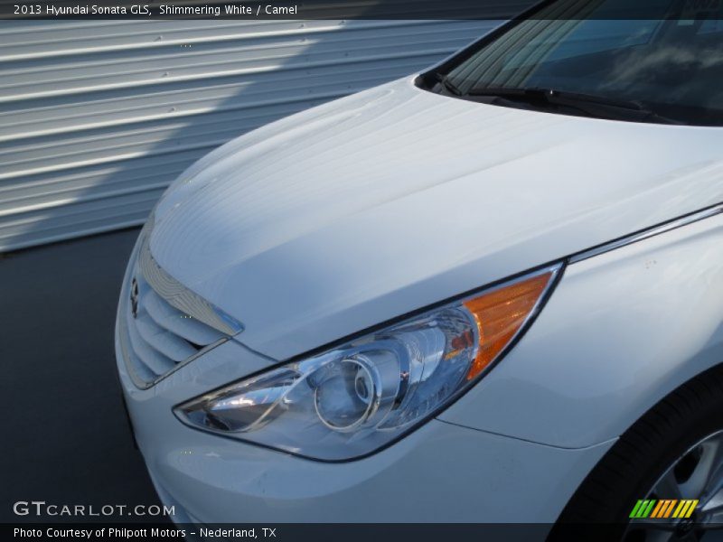 Shimmering White / Camel 2013 Hyundai Sonata GLS
