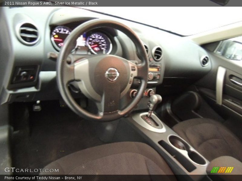 Silver Ice Metallic / Black 2011 Nissan Rogue S AWD