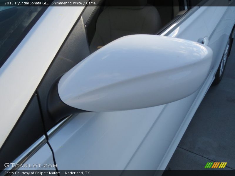 Shimmering White / Camel 2013 Hyundai Sonata GLS