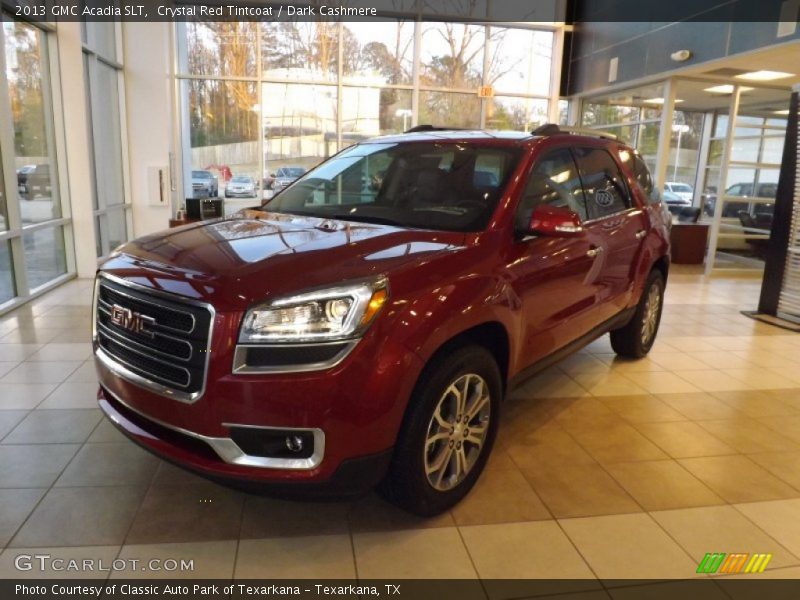 Crystal Red Tintcoat / Dark Cashmere 2013 GMC Acadia SLT